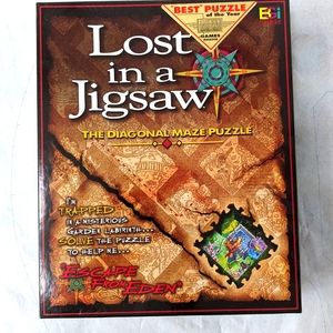 Lost in a Jigsaw: The Diagonal Maze Puzzle